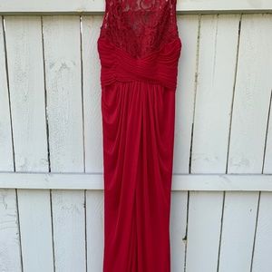 Wine Red Bridesmaid Dress